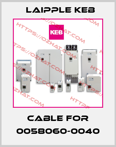 cable for 0058060-0040 LAIPPLE KEB