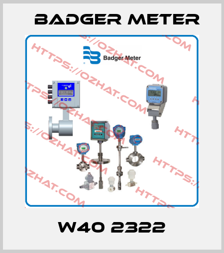 W40 2322 Badger Meter