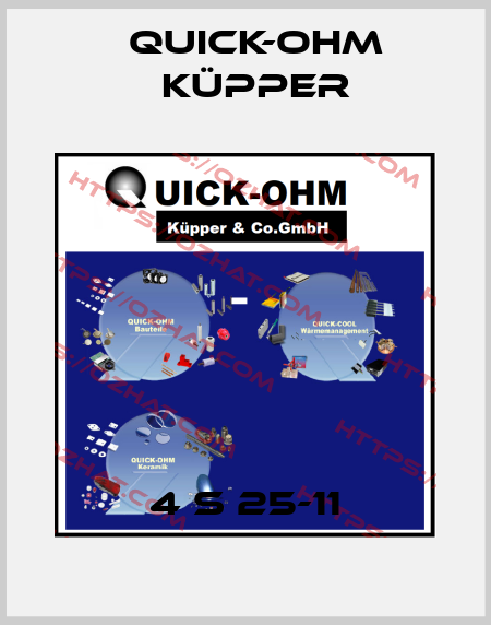 4 S 25-11 Quick-Ohm Küpper