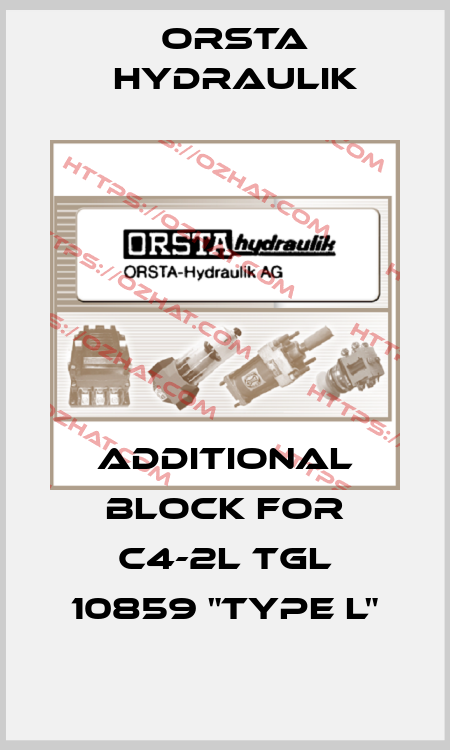 Additional block for C4-2L TGL 10859 "Type L" Orsta Hydraulik