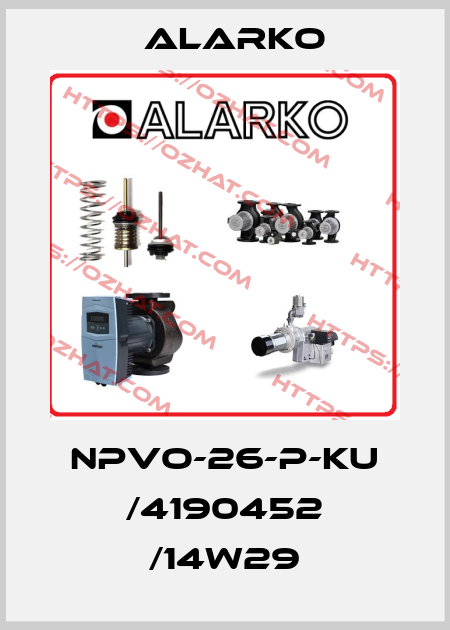 NPVO-26-P-KU /4190452 /14w29 ALARKO