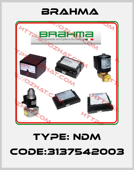 Type: Ndm Code:3137542003 Brahma