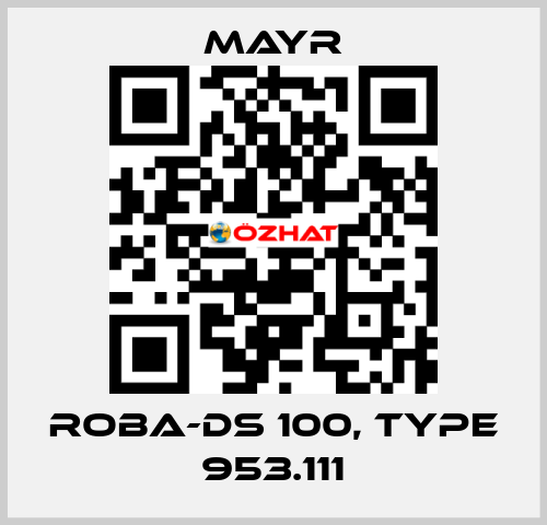 ROBA-DS 100, Type 953.111 Mayr