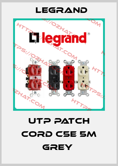 UTP PATCH CORD C5E 5M GREY  Legrand