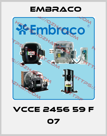 VCCE 2456 59 F 07 Embraco
