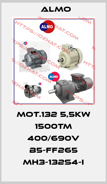 MOT.132 5,5KW 1500TM 400/690V B5-FF265 MH3-132S4-I Almo