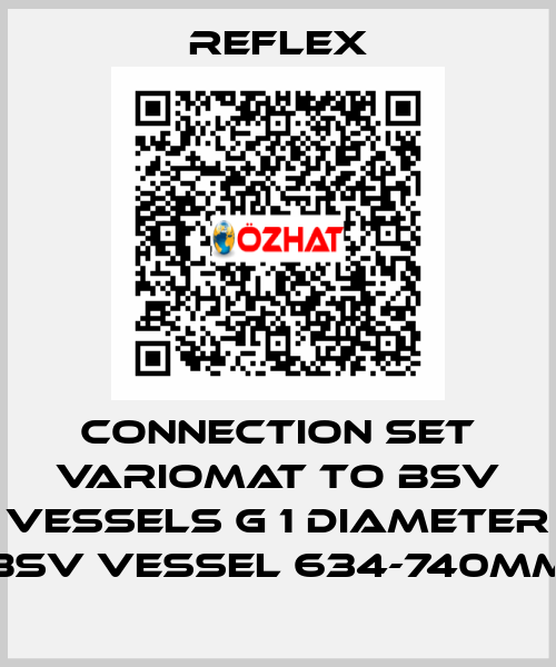 Connection set variomat to bsv vessels G 1 diameter bsv vessel 634-740mm reflex