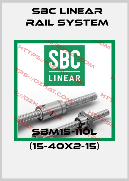 SBM15-110L (15-40x2-15) SBC Linear Rail System