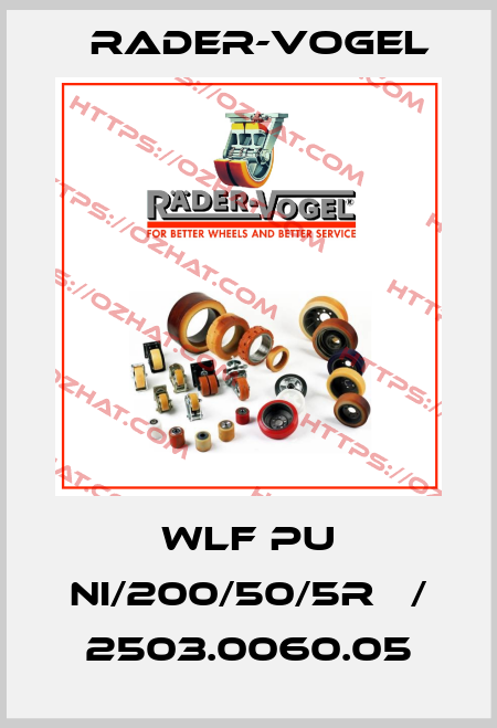 WLF PU NI/200/50/5R   / 2503.0060.05 Rader-Vogel