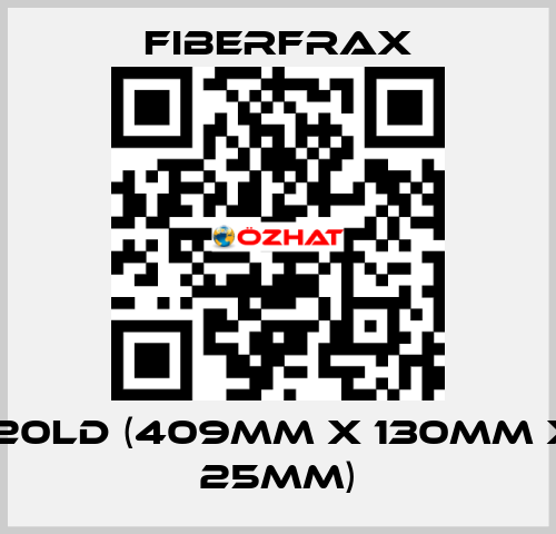 120LD (409mm x 130mm x 25mm) Fiberfrax