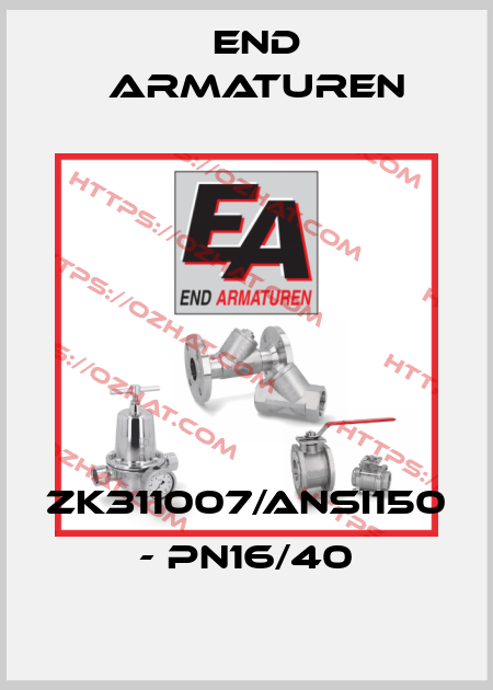 ZK311007/ANSI150 - PN16/40 End Armaturen