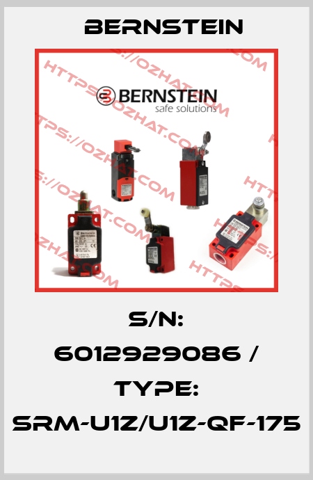 S/N: 6012929086 / TYPE: SRM-U1Z/U1Z-QF-175 Bernstein