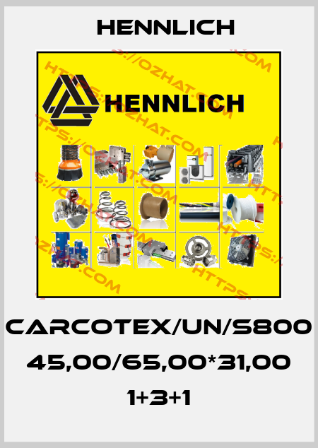 CARCOTEX/UN/S800 45,00/65,00*31,00 1+3+1 Hennlich