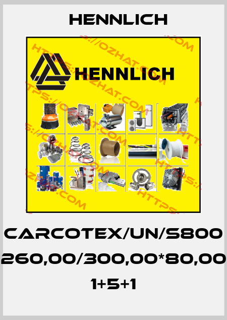 CARCOTEX/UN/S800 260,00/300,00*80,00 1+5+1 Hennlich
