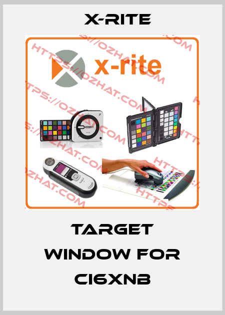 target window for CI6xNB X-Rite