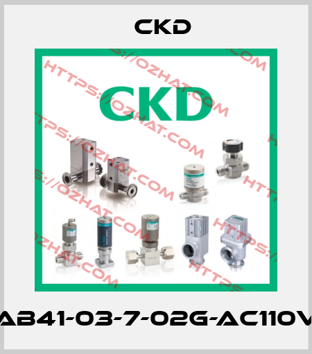 AB41-03-7-02G-AC110V Ckd