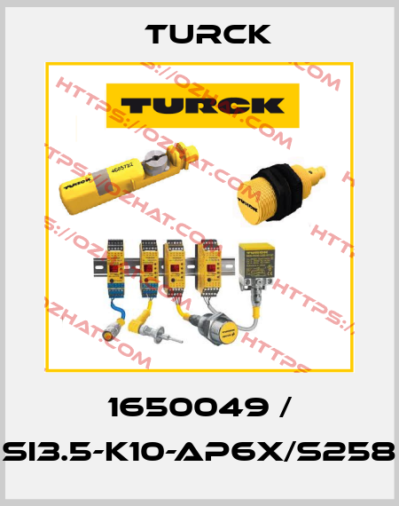 1650049 / SI3.5-K10-AP6X/S258 Turck