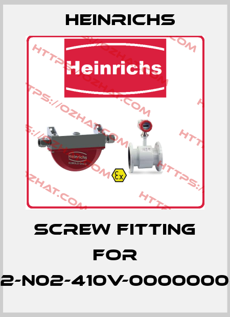 Screw fitting for K12-N02-410V-0000000-H Heinrichs