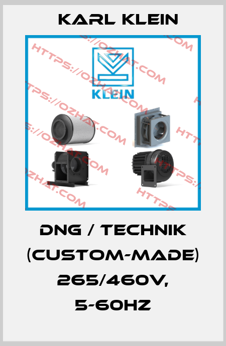 DNG / Technik (custom-made) 265/460V, 5-60HZ Karl Klein