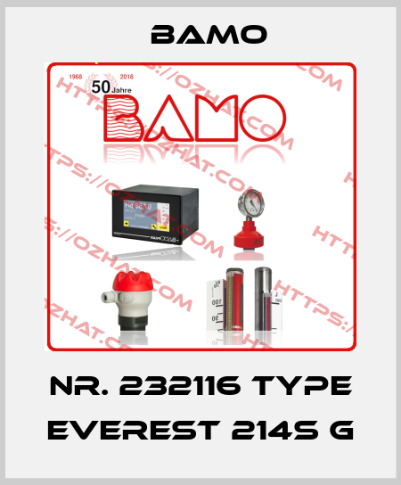 Nr. 232116 Type EVEREST 214S G Bamo