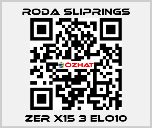 ZER X15 3 ELO10 Roda Sliprings