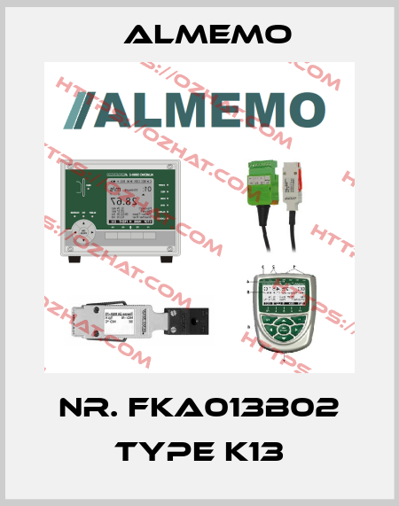 Nr. FKA013B02 Type K13 ALMEMO