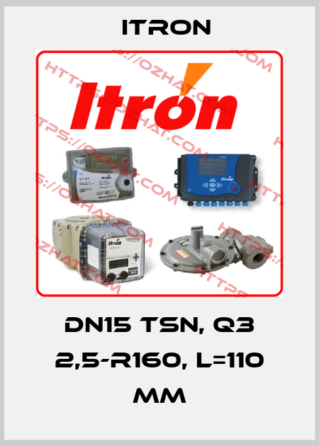 DN15 TSN, Q3 2,5-R160, L=110 mm Itron