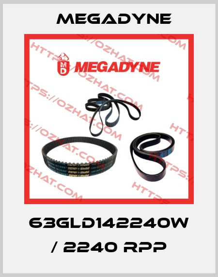 63GLD142240W / 2240 RPP Megadyne