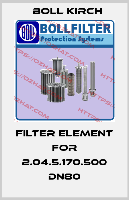 filter element for 2.04.5.170.500 DN80 Boll Kirch
