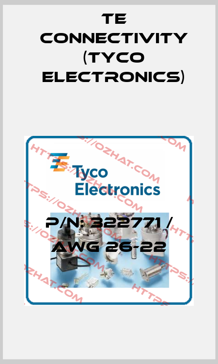 P/N: 322771 / AWG 26-22 TE Connectivity (Tyco Electronics)
