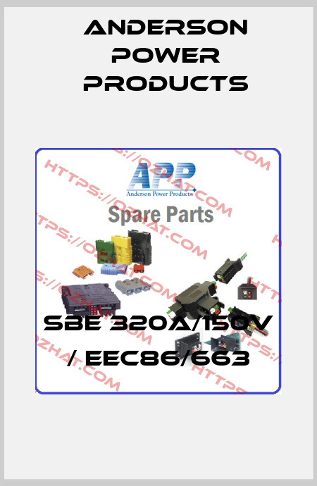 SBE 320A/150V / EEC86/663 Anderson Power Products