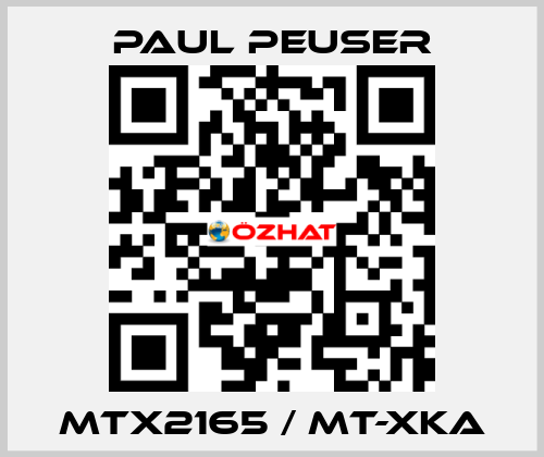 MTX2165 / MT-XKA PAUL PEUSER