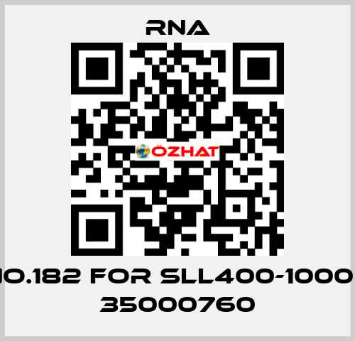 NO.182 for SLL400-1000 / 35000760 RNA