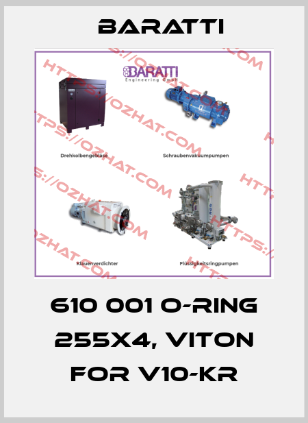 610 001 O-Ring 255x4, Viton for v10-kr Baratti