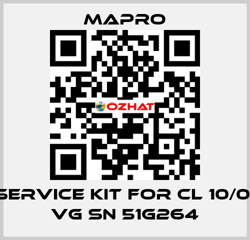 Service kit for CL 10/01 VG SN 51G264 Mapro