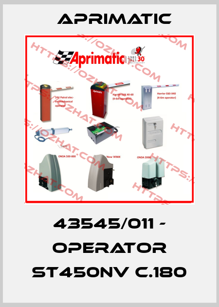 43545/011 - OPERATOR ST450NV C.180 Aprimatic