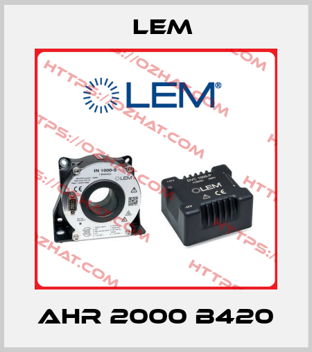 AHR 2000 B420 Lem