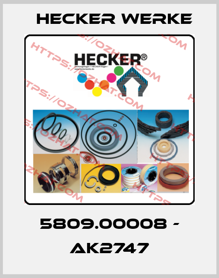 5809.00008 - AK2747 Hecker Werke