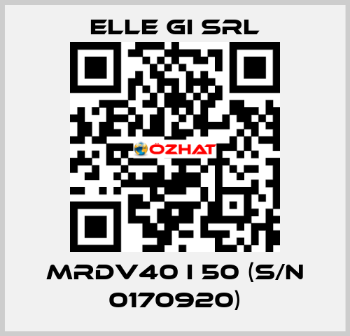 MRDV40 I 50 (s/n 0170920) ELLE GI SRL