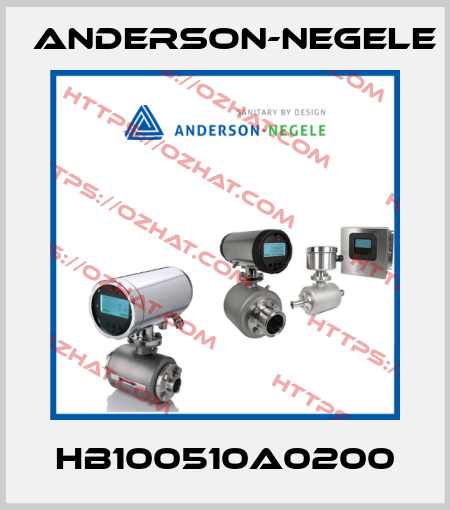 HB100510A0200 Anderson-Negele