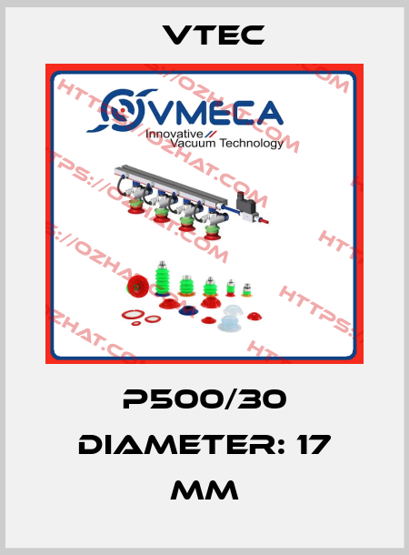 P500/30 DIAMETER: 17 MM Vtec