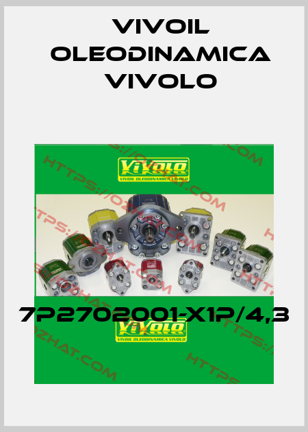 7P2702001-X1P/4,3 Vivoil Oleodinamica Vivolo