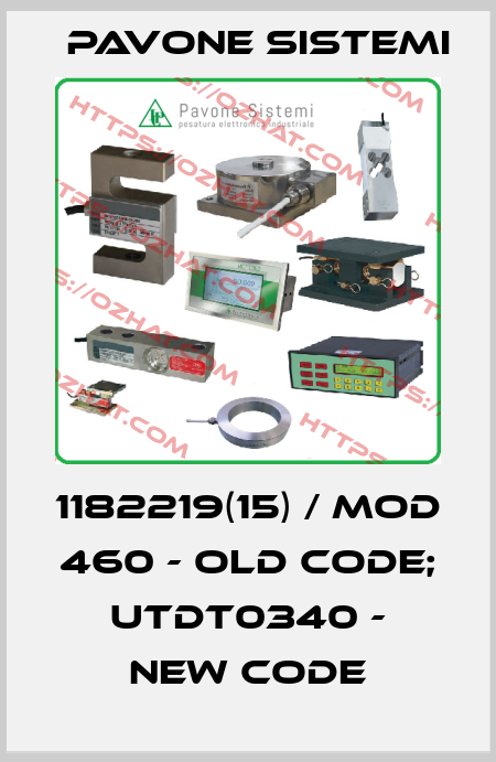 1182219(15) / Mod 460 - old code; UTDT0340 - new code PAVONE SISTEMI