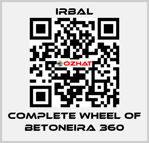 complete wheel of BETONEIRA 360 irbal