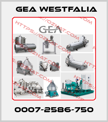 0007-2586-750 Gea Westfalia