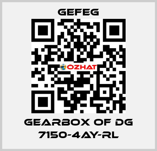 gearbox of Dg 7150-4AY-RL Gefeg