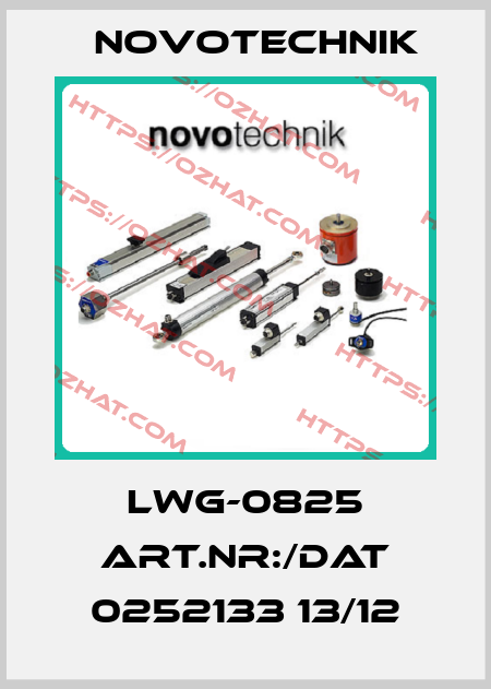 LWG-0825 art.nr:/dat 0252133 13/12 Novotechnik