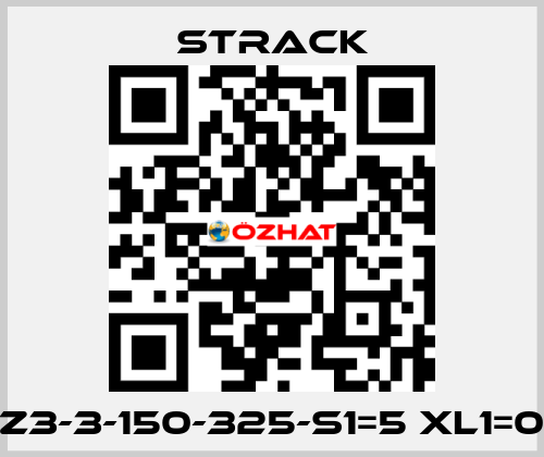 Z3-3-150-325-S1=5 XL1=0 Strack