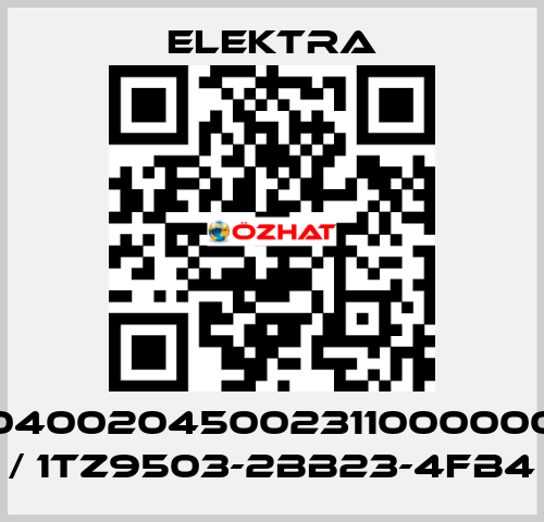 04002045002311000000 / 1TZ9503-2BB23-4FB4 ELEKTRA