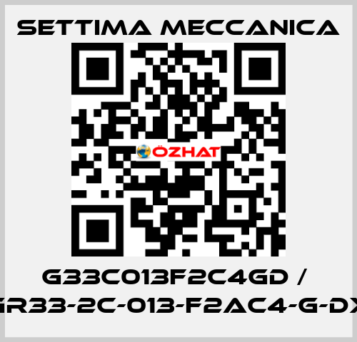 G33C013F2C4GD /  GR33-2C-013-F2AC4-G-DX Settima Meccanica
